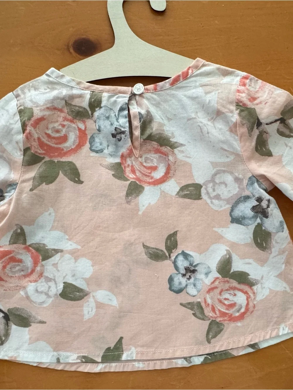 Old Navy Pink Floral Baby Top